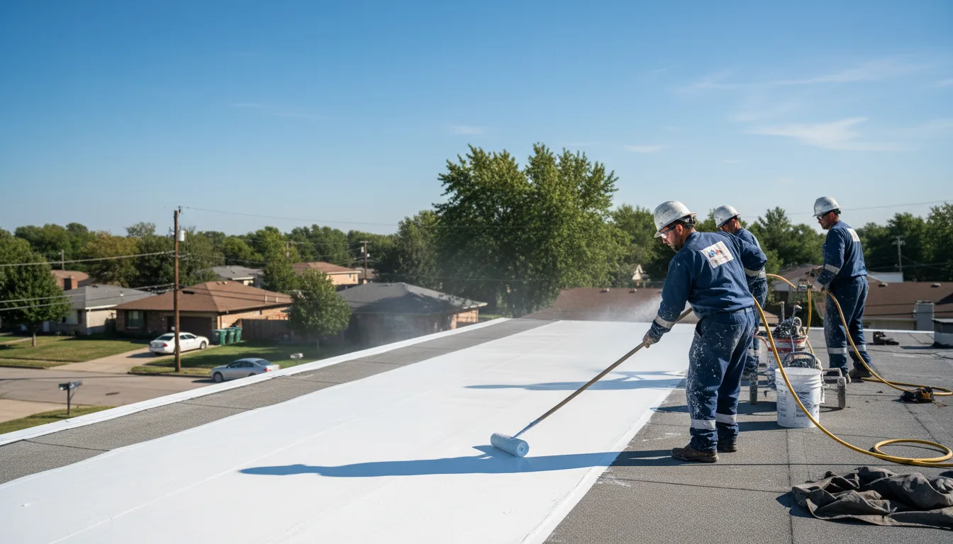 Commercial roof coating in Zaleski, OH near me